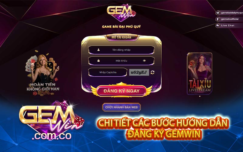 chi tiet cac buoc huong dan dang ky gemwin