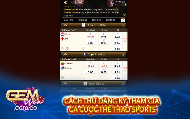 Cach Thu Dang Ky Tham Gia Ca Cuoc The Thao Sports